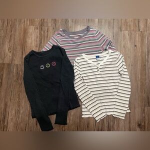 Girls Long Sleeve Tops 7/8